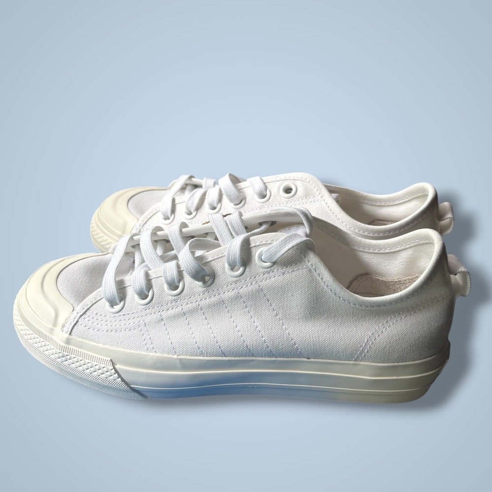 Adidas Originals Nizza RF White Canvas Low Top Sneakers EF1883 Kids 6/Womens 8